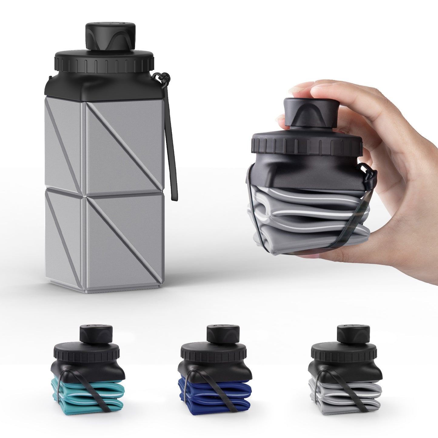SH-20 420ML Square Collapsible Cup | Portable Silicone Design, Eco-Friendly & Durable