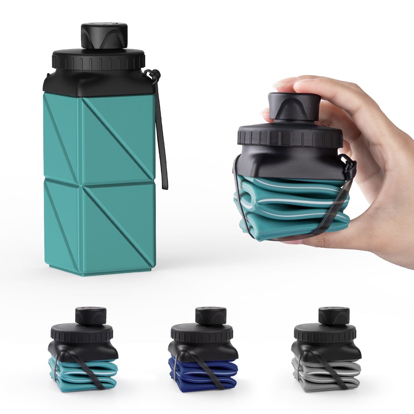 SH-20 420ML Square Collapsible Cup | Portable Silicone Design, Eco-Friendly & Durable
