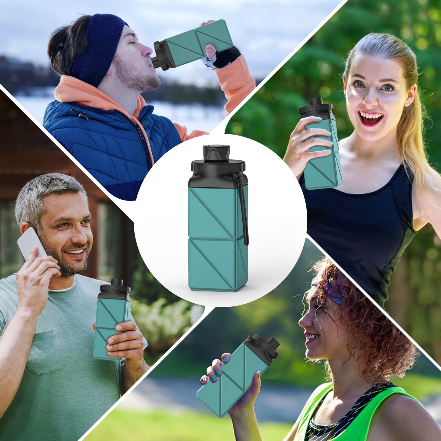 SH-20 420ML Square Collapsible Cup | Portable Silicone Design, Eco-Friendly & Durable