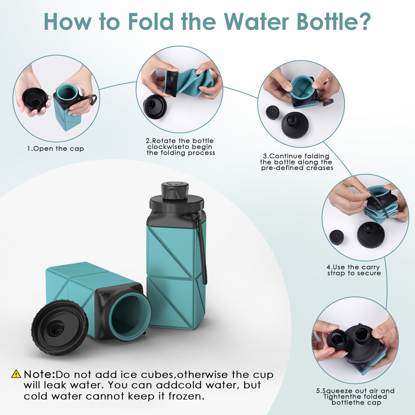 SH-20 420ML Square Collapsible Cup | Portable Silicone Design, Eco-Friendly & Durable