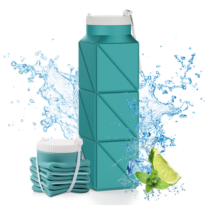 SH-21 610ML Square Collapsible Cup | Portable Silicone Design, Eco-Friendly & Durable
