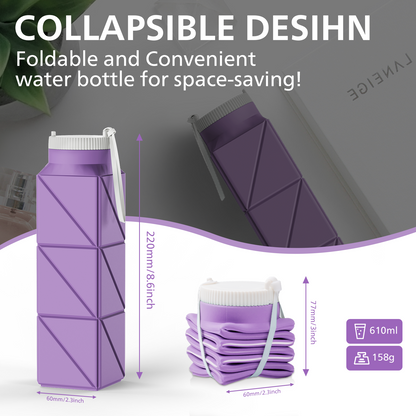 SH-21 610ML Square Collapsible Cup | Portable Silicone Design, Eco-Friendly & Durable