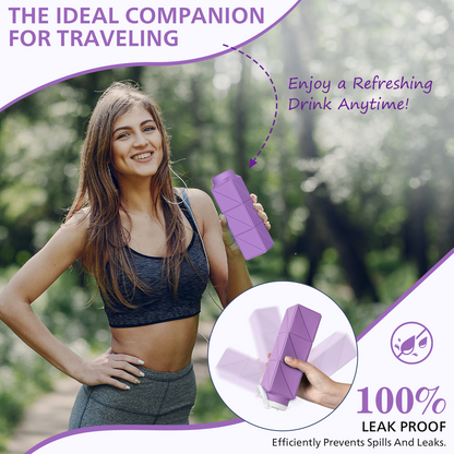 SH-21 610ML Square Collapsible Cup | Portable Silicone Design, Eco-Friendly & Durable