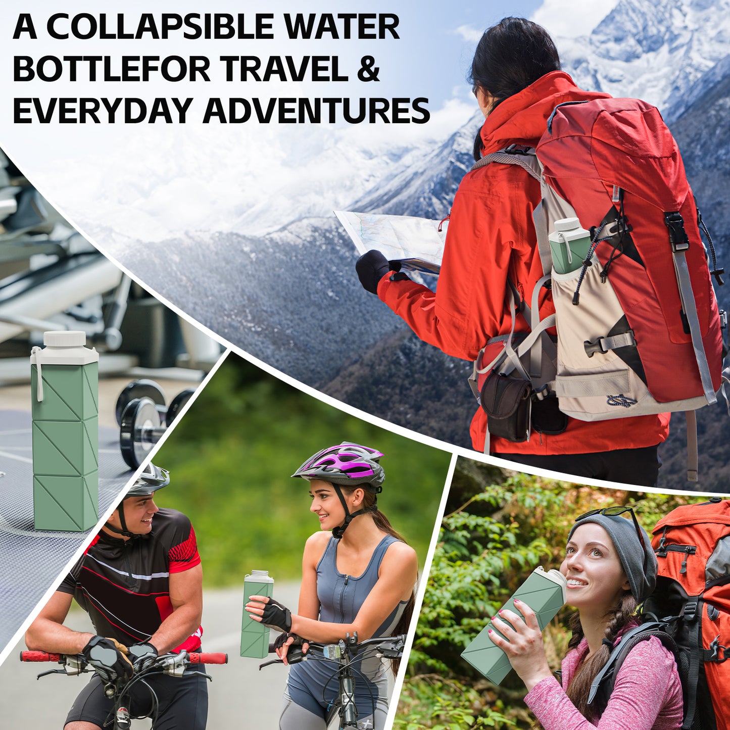 SH-18 Collapsible Water Bottle 720ml (24oz) – Ultra-Portable, Leak-Proof & Eco-Friendly