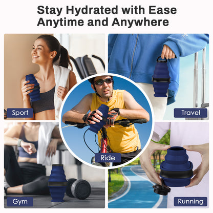 SH-23 Flat Water Bottle | 600ml Slim & Portable for Everyday Hydration