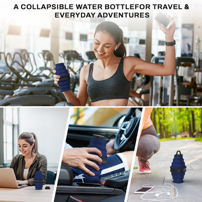 SH-23 Flat Water Bottle | 600ml Slim & Portable for Everyday Hydration