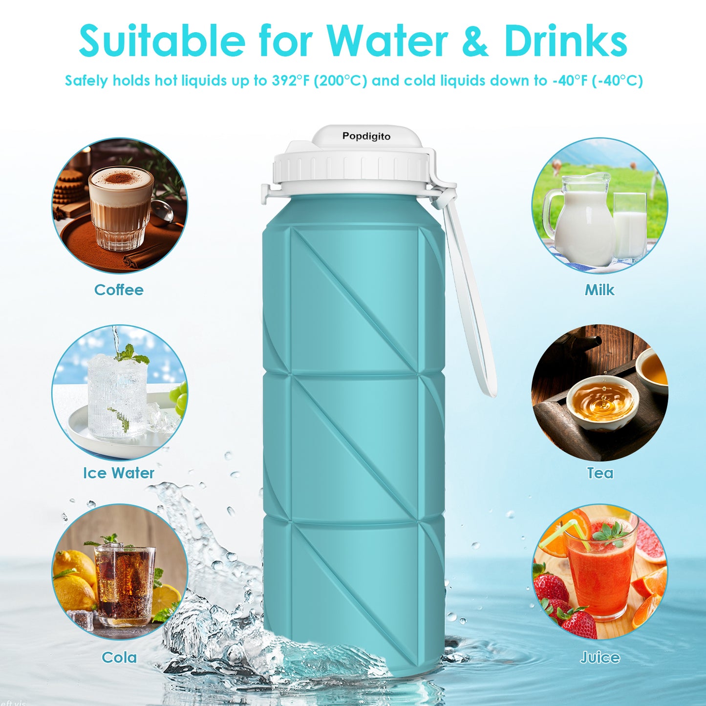 SH-16 690ML Round Water Cup (Straw Lid) | Leak-Proof, Convenient & Stylish